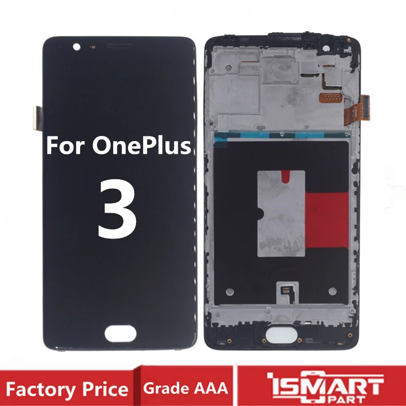 Original Pentru OnePlus 3 3t Display LCD Digitizer Touch Screen de Asamblare 1+3 LCD Reparații Parte