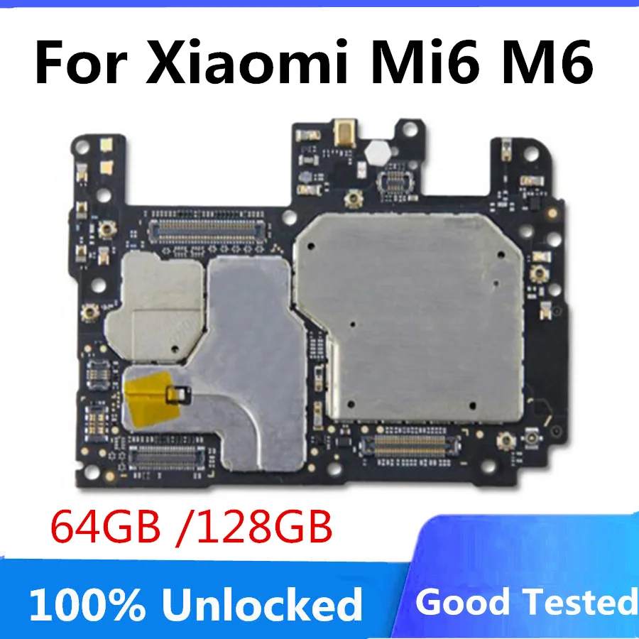 Original Debloca Placa de baza Pentru Xiaomi 6 Mi6 M6 Placa de baza Placa de bază Pentru Xiaomi M6 64GB 128GB 100% Testate Complet de Lucru