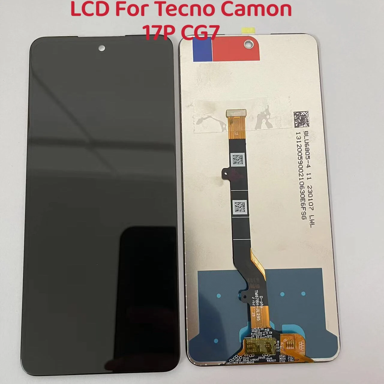 Nici Pixeli Morti Original 6.8 inch LCD Pentru Tecno Camon 17P CG7 CG7n Display LCD Touch Screen Digitizer Asamblare Piese de schimb