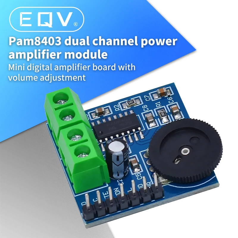 PAM8403 Clasa D Amplificator de putere de Bord modulul de 5V 3W * 2 Audio AMP Stereo Controlul Volumului Placa de Sunet amplificator pentru difuzoare