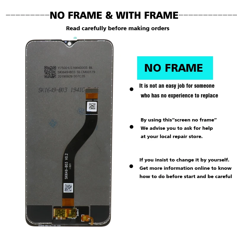 10buc/lot Original Display pentru SAMSUNG Galaxy A20s LCD Touch Ecran Digitizor Cu Cadru Înlocuitor Pentru SM-A207F SM-A207G LCD