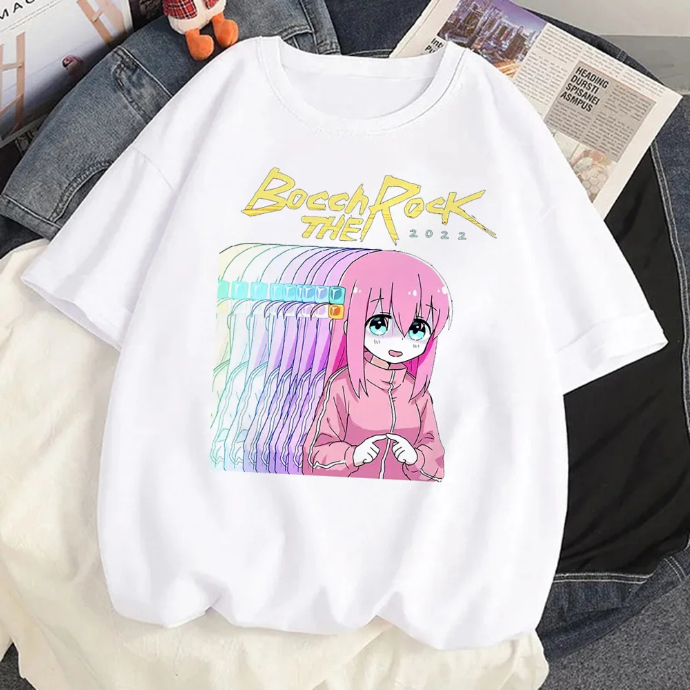 Bocchi Rock! Hitori Bocchi tricou femei amuzant Tee fata manga grafic amuzant îmbrăcăminte
