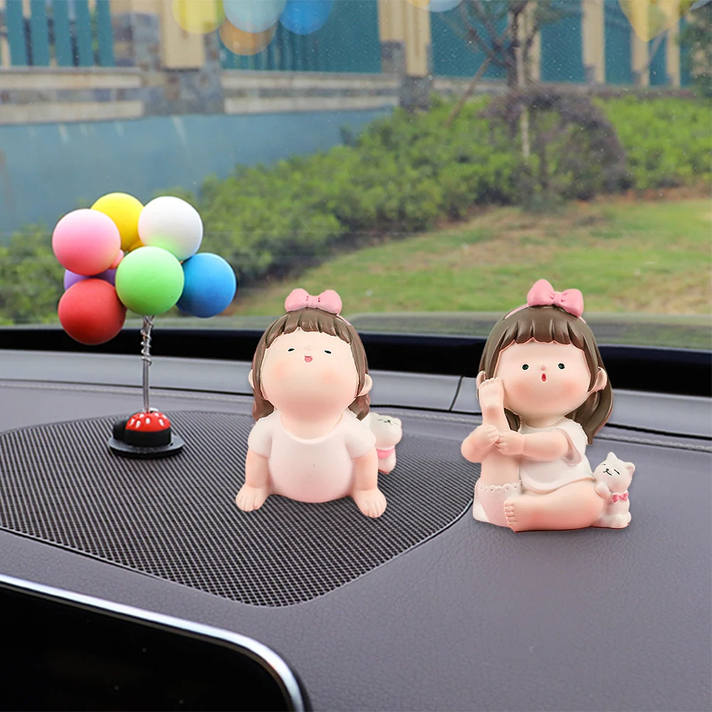 Yoga Desene animate Desktop Ornamente Decor Pentru Fete Creative Cadouri de Rasina de Artizanat Copii Cameră Decor drăguț accesorii auto