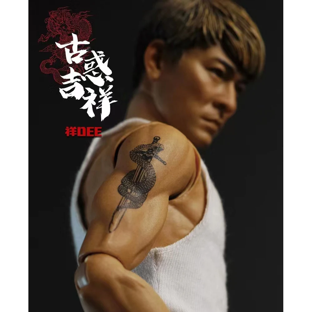 1/6 Colectie Tattood De Sex Masculin Vechi Puzzler Imagine Asia Superstar Andy Lau Costum De Cowboy Cu Arma Set Complet De 12