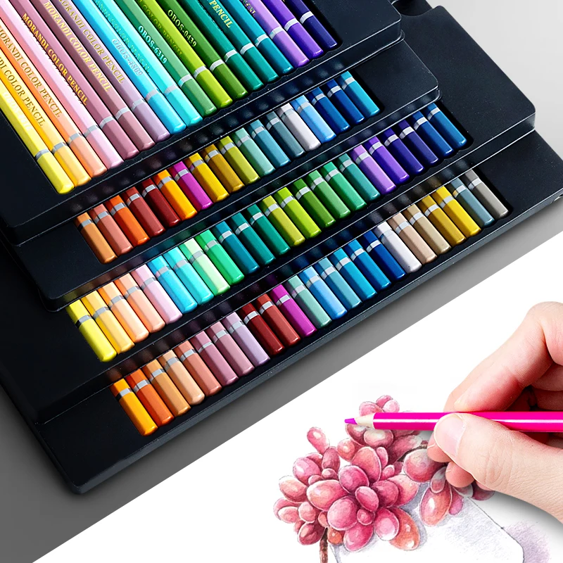 24/36/48 Profesionale Gras Creioane Colorate Set de Desen Culori Asortate Duce Cutie pentru Pictura Artiști Studenți Rechizite Școlare