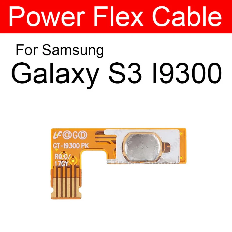 Pe Off Putere Cablu Flex Pentru Samsung Galaxy S3 S III GT-I9300, I9300 Partea de Putere-Cheie Buton de Control Flex Cablu Panglică de Înlocuire
