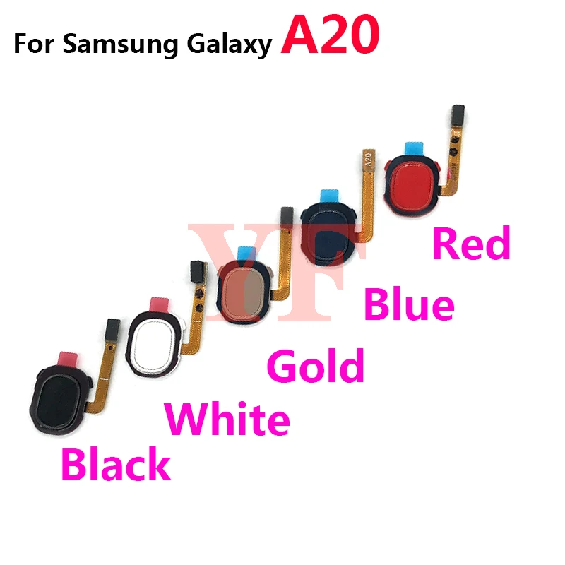 Pentru Samsung Galaxy A20 A20E A205 A202 Cititor de Amprente Touch ID Senzor de Retur Cheie Button Acasă Cablu Flex