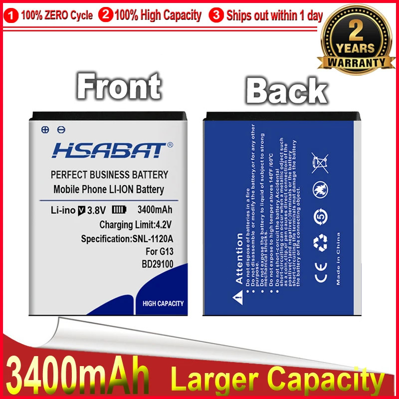 HSABAT 3400Mah Înlocuire BD29100 Acumulator Pentru HTC Wildfire S G13 A510e A510C T9292 HD3 HD3s HD7 PG76100 T9292