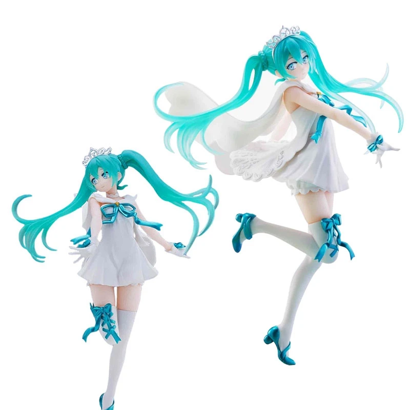 21CM Virtual Idol Cântăreață Figura Fierbinte Anime de Două-Dimensional a 15-a Aniversare Ediție Înger Figura Model de Jucărie Cadou din PVC Figuine