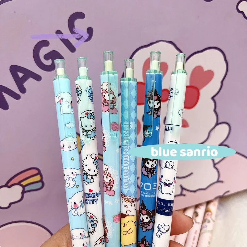 Noi Sanrio Pix cu Gel Kuromi Hello Kitty Cinnamoroll 10-50pcs Elevii Papetărie en-Gros Scrie Pixuri 0.5 Negru Birou Școală Pen