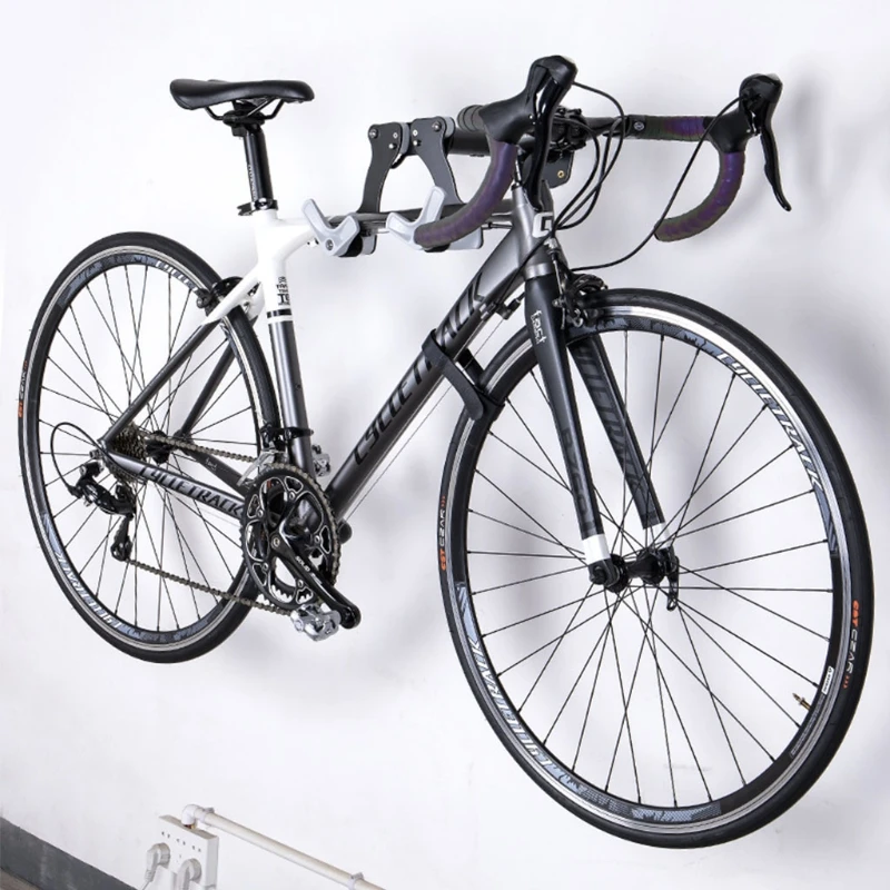 Bicicleta Montare pe Perete Orizontală Interioară Raft de Depozitare pentru Biciclete în Garaj Acasă Ciclism Cuier de Siguranță, Suport de Cârlig pentru Biciclete Stea