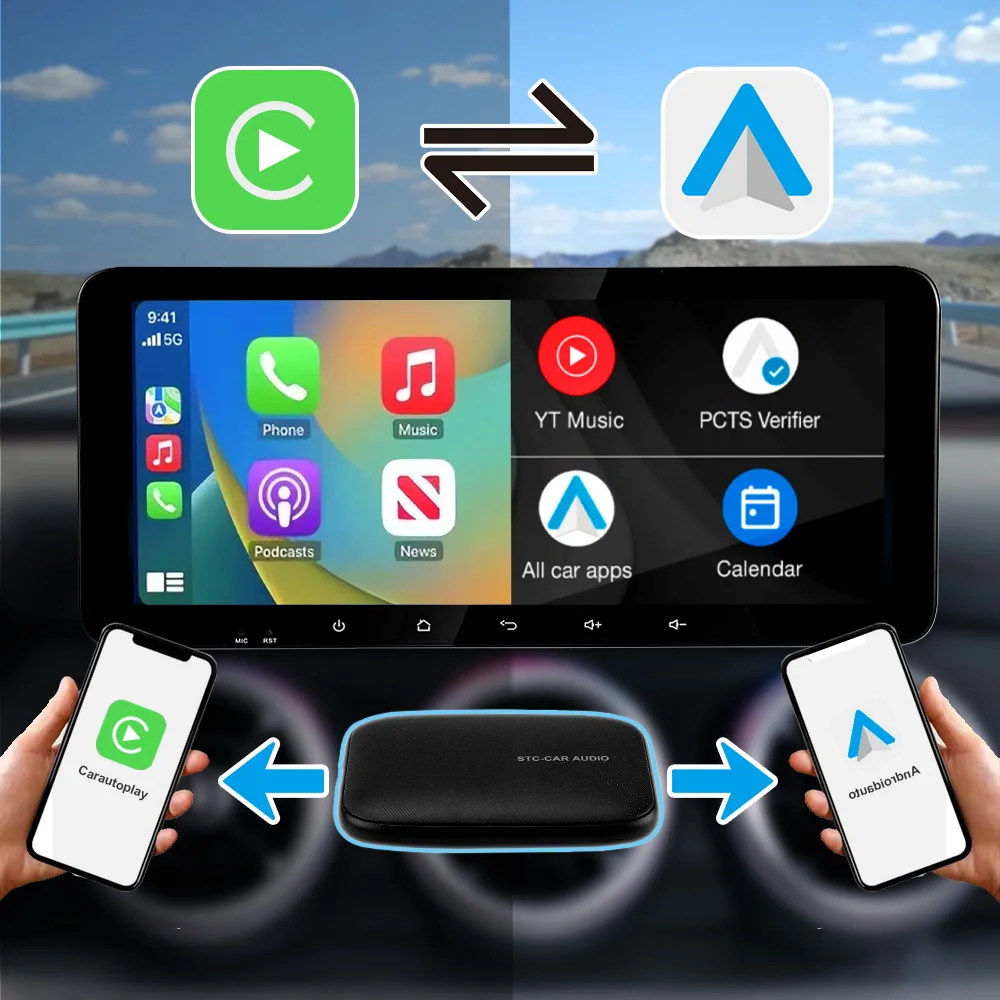 Universal Wireless radio auto android Carplay Masina Juca multimedia AI cutie adaptor