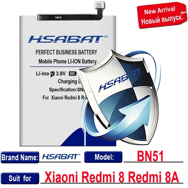 HSABAT BN51 5800mAh Baterie pentru Xiaoni Redmi 8 Redmi 8A Redmi8 Redmi8A Baterii