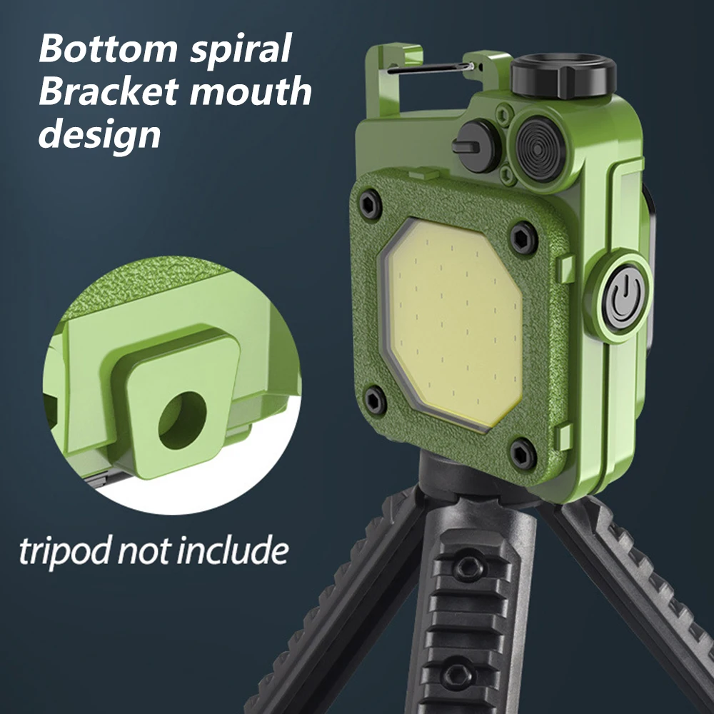Mic Breloc COB Lanterna USB Reîncărcabilă LED Flash Felinar Portabil cu Lanterna Mini-Lumina de Lucru Pescuit Camping 6 Moduri de Iluminare