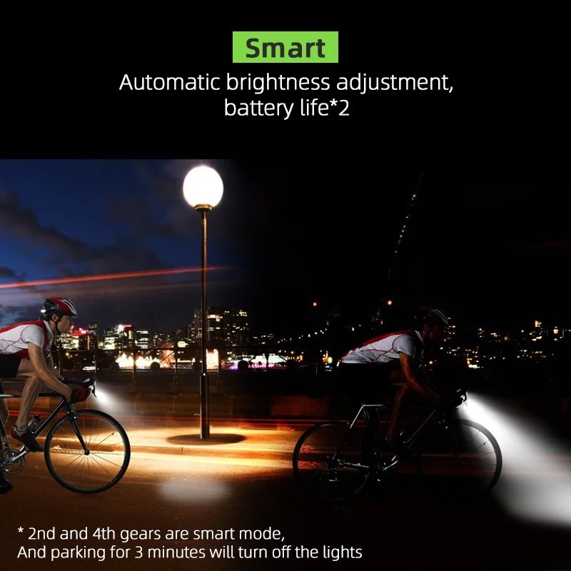 Inteligent, sensibil la Lumină, Ciclism Lumina 2000mAh 4000mAh USB de Încărcare de Putere Display Tactil Comutator de Înaltă Gamă Mare de Decibeli Corn