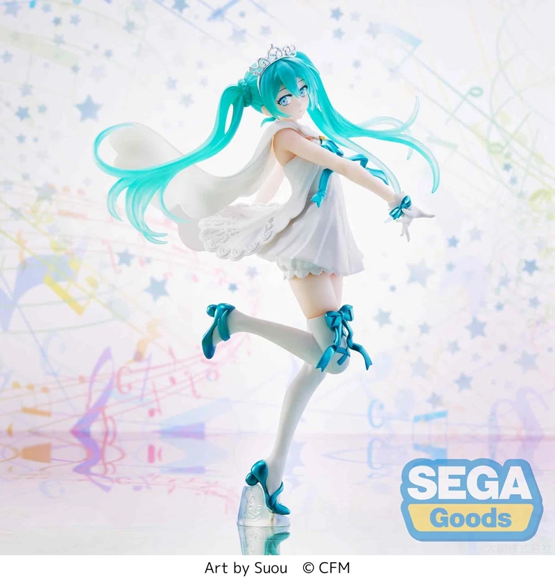 21CM Virtual Idol Cântăreață Figura Fierbinte Anime de Două-Dimensional a 15-a Aniversare Ediție Înger Figura Model de Jucărie Cadou din PVC Figuine